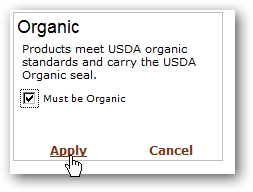 organic grocery NY shopping plan